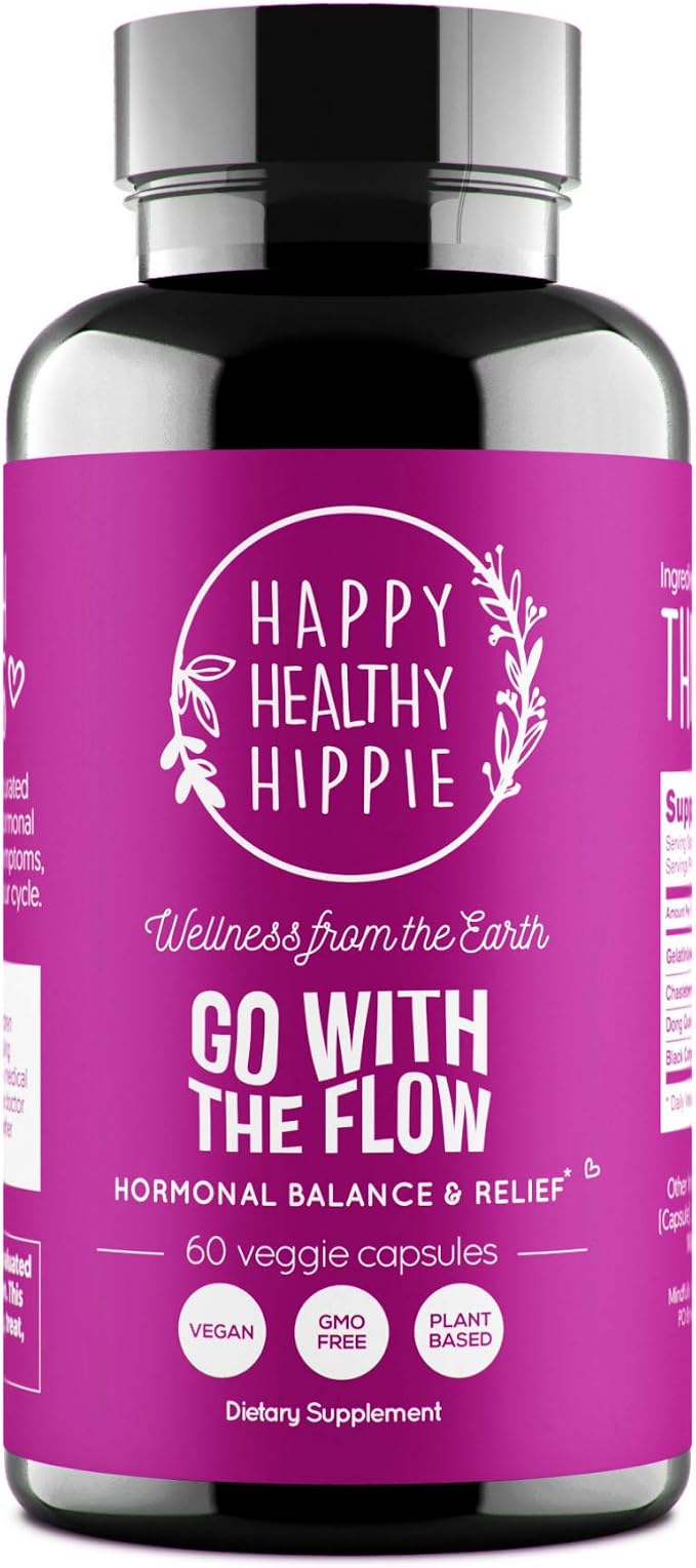 Hormone Balance for Women - PMS & PMDD Support Supplement, Vegan, 60 Ct | Mood, Cycle Regularity - Chasteberry, Maca, Dong Quai, Black Cohosh - Vegan, Non-GMO, 30 Servings