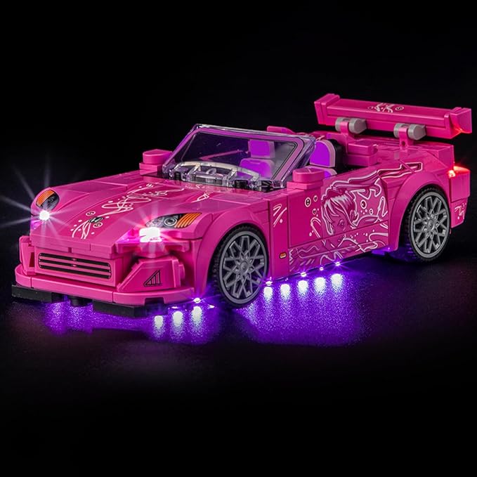 LED Light Kit for Lego 77241 2 Fast 2 Furious Honda S2000, Compatible with Lego 77241 Building Blocks Model(Not Include Blocks Set)