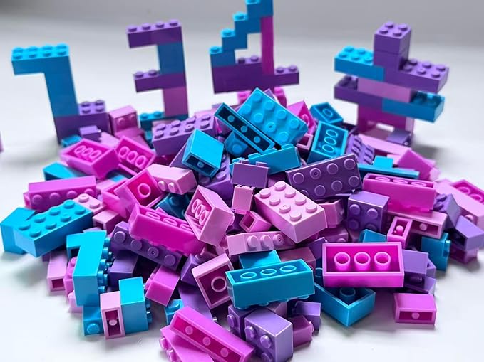 300 Pieces Friend Girls Building Bricks, Bulk Small Bricks for Building, Compatible with Lego Parts and Pieces, Creative Building Block Toys for Girls Ages 6 7 8 9 10 Year Old