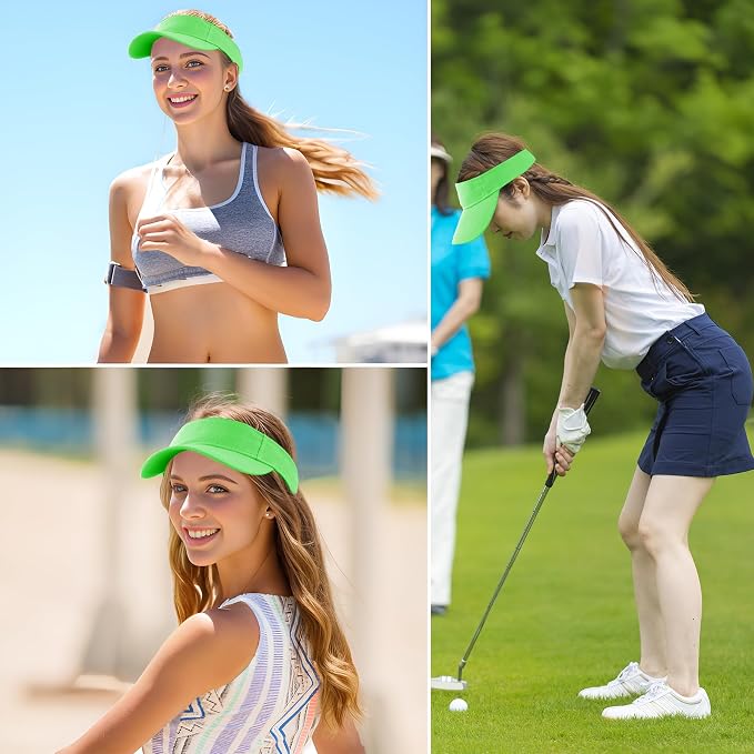 Marrywindix 1 Piece of Sport Wear Athletic Visor Sun Sports Visor Hat Visor Adjustable Cap for Women and Men