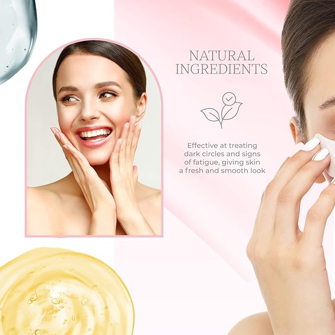 Hyaluronic Acid & Vitamin E Under Eye Patches - Diminishes Dark Circles, Wrinkles & Crow's Feet, De-puffing Under Eye Pads - Cruelty Free Korean Skin Care For All Skin Types - 5 Pairs
