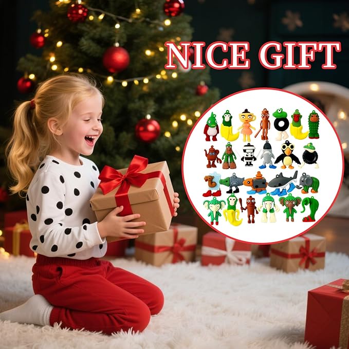 24PCS Italian Brainrot Toys, Tralalero Tralala and Tung Tung Tung Sahur Action Figure, Brainrot Meme Shark Toys Animal Figurine Gift Set for Fans