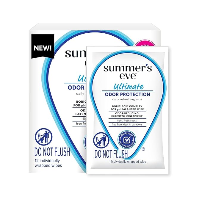 Summer’s Eve Ultimate Odor Protection Feminine Care Set, Wash, Wipes & Freshening Spray, with Boric Acid Complex, pH Balanced, 15 Ounce Wash, 12 Count Wipes, 2 Ounce Spray (Variety Pack of 3)