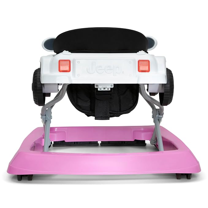 Jeep Wrangler Activity Walker by Delta Children, White/Pink