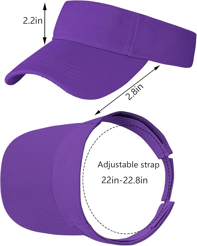 Marrywindix 1 Piece of Sport Wear Athletic Visor Sun Sports Visor Hat Visor Adjustable Cap for Women and Men