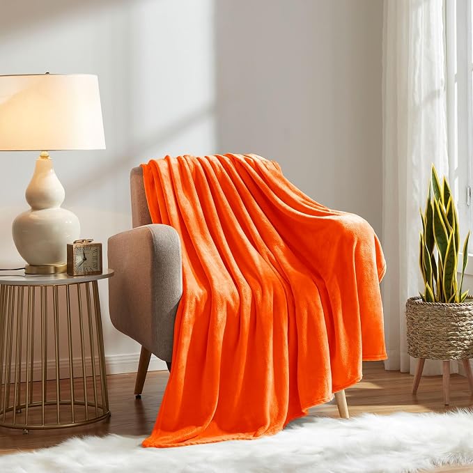 KMUSET Fleece Blanket Grey Queen Size Lightweight Cozy Plush Microfiber Solid Blanket Factory Shop