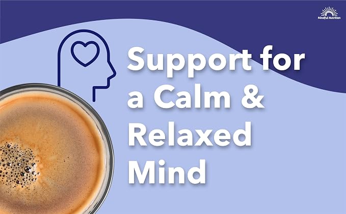 Mindful Nutrition Mindful Calm Sugar Free Hot Chocolate Mix - 40 Servings - Anti-Stress Drink Mix Powder Sleepy Cocoa Nighttime Relaxation Natural Sleep Aid