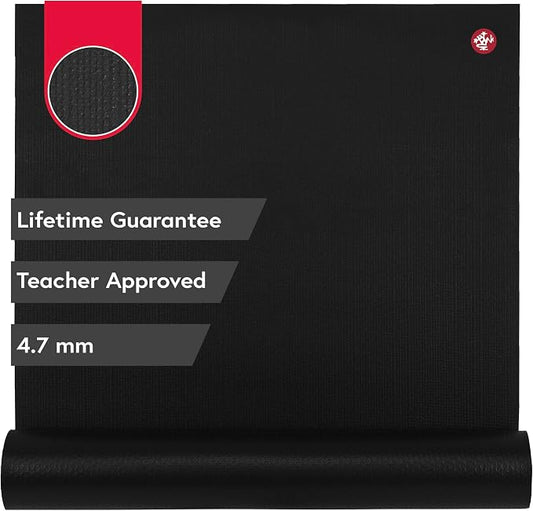 Manduka PROlite Yoga Mat 4.7mm | Lifetime Durability | Hygienic Construction | Teacher Approved