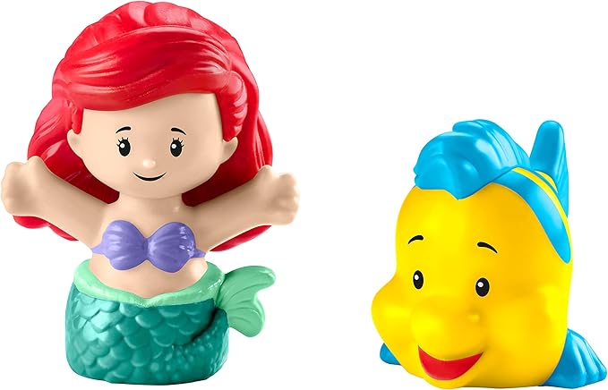 Fisher-Price Little People Toddler Toy Disney Princess Ariel's Light-Up Sea Carriage Musical Vehicle for Pretend Play Ages 18+ Months