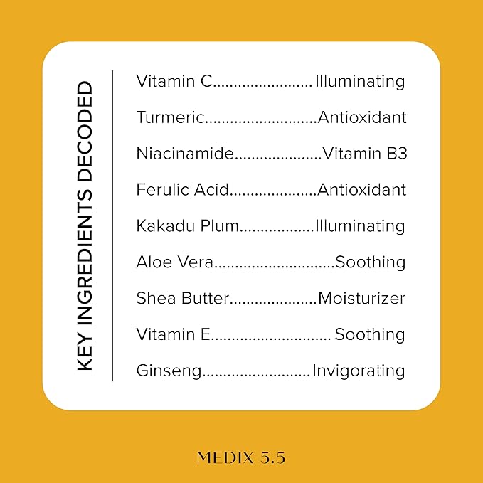 MEDIX Vitamin C Cream + Niacinamide Brightening Body Lotion | Anti Aging Moisturizer Vitamin C Lotion For Women & Men To Soften The Look Of Dark Spots, Wrinkles, & Uneven Looking Skin Tone, 15 Fl Oz