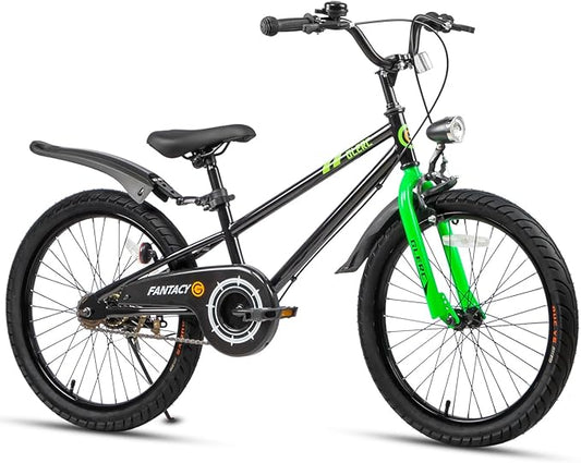 Glerc Fantacy Kids Bike, 12-20 Inch Children Bicycle for 2-13 Years Old Boys Girls, Kids Bicycle with Water Bottle Holder & Headlight & Training Wheels, Multiple Colors