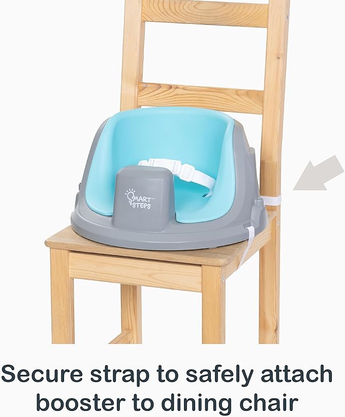 Smart Steps® Explore N’ Play 5-in-1 Activity to Booster Seat, Blue Safari Fun