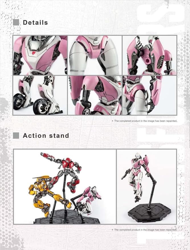 Arcee Figure Model Kit – Cybertron Easy to Assemble 3D Articulated Action Pre Painted Collectible Series Toys Hobby 08128