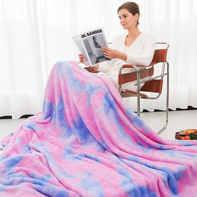 MUGD Soft Blankets Fuzzy Twin Bed Fleece Blanket Kids Warm Throw Blanket for Bed
