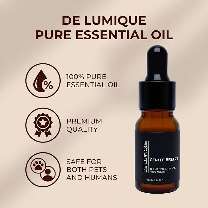 Calming Essential Oil Blend, 100% Natural Aromatherapy Grade, 10ml / 0.34 Fl Oz (Gentle Breeze)