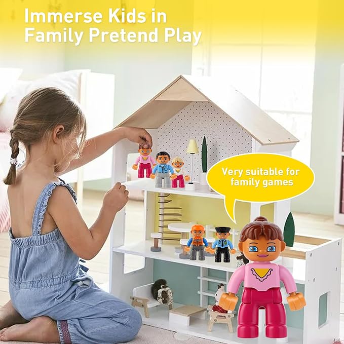 Minifigures Pack, 19PCS People Figures Only Series Building Block, Kids Mini Action Figures for Christmas Stocking Stuffers, Xmas Toys Figures Minifigs Gifts, Birthday Party Favors for Boys and Girls
