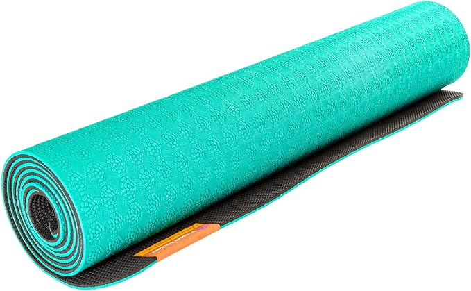 Hugger Mugger Earth Elements 5 mm Yoga Mat - Grippy Texture, Reversible, Cushion, Non-toxic Biodegradeable Material, Lightweight