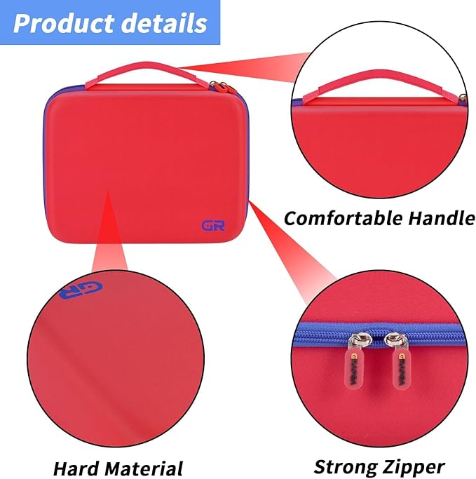 Case Compatible with Little Tikes for Story Dream Machine Books Starter Set, Toys Protective Container for Little Tikes for Storytime Audio Play Real for Littles Character Collection (Box Only), Red