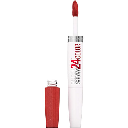 MAYBELLINE Super Stay 24 2-step Long Lasting Liquid Lipstick and Lip Balm, 920 Bronzed Dream, 1 count