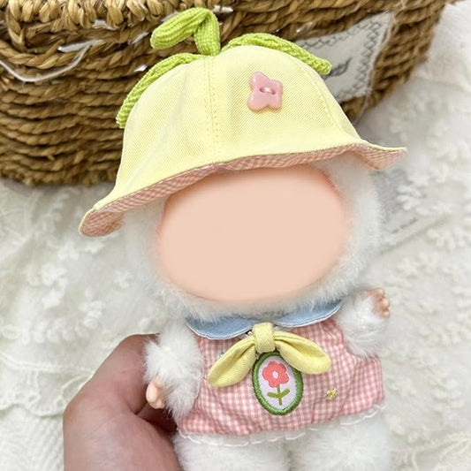 Clothes for 15/17cm Doll (No Doll), Fashion Outfit Set - Hat + Skirt, Cute Dress Up Accessories (Outing Set)