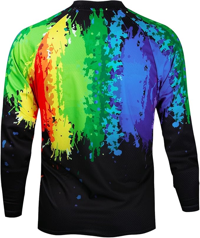 Weimostar Dirt Bike Jersey Youth Long Sleeve Off-Road Motocross Downhill Cycling t Shirt MTB Bicycle Biking Top for Boy Girl