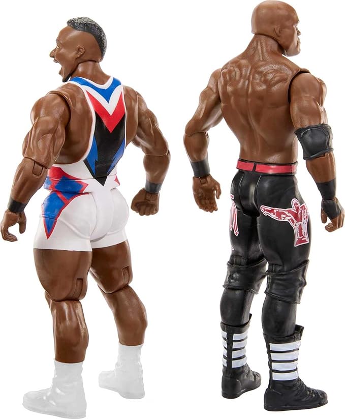 Mattel WWE Big E vs Bobby Lashley Championship Showdown Action Figure 2-Pack with Mattel WWE Championship, 6-inch