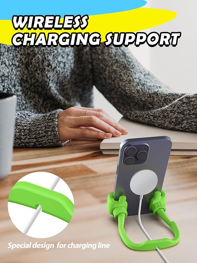 Valentines Gifts for Kids Teens Boys Girls Cell Phone Stand: Upgrade Adjustable Thumbs Up Lazy Phone Holder for Desk Fun Birthday Gifts for Grandma Adults Husband from Wife