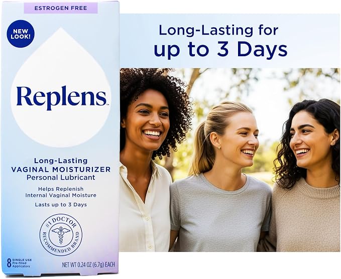 Replens Long-Lasting Vaginal Restores Vaginal Moisture Moisturizer (Pack of 2)