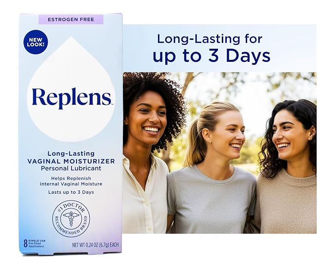 Replens Long-Lasting Vaginal Moisturizer - 8 ct, Pack of 4