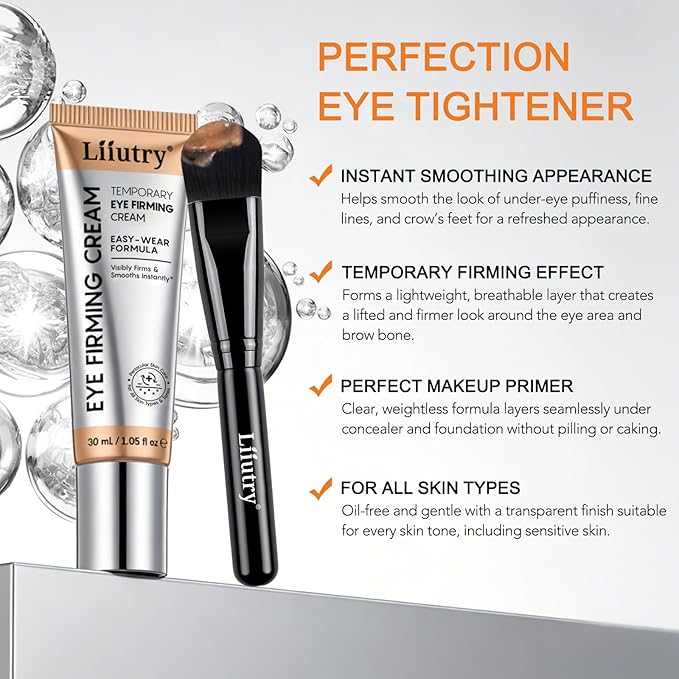 Instant Eye Tightener Cream, Under Eye Cream, Eye Cream for Puffiness and Bags Under Eyes, Retinol Eye Cream Anti Aging, Instantly Tightens and Smooths Dark Circles and Wrinkles for Men and Women 30ml