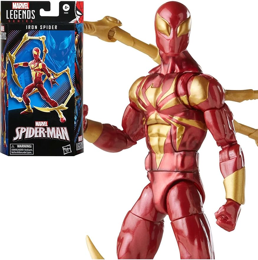 Marvel Legends Series Spider-Man 6-inch Iron Spider Action Figure Toy, Includes 2 Accessories