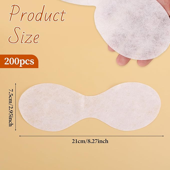 200 Sheets Eye Covers for Facials, Disposable Non Woven Eye Care Skincare Spa Paper Cotton Eyes Pads Care Facial Patches Paper Beauty Sheets for Facial Treatments Skincare Spa Home Beauty Compress