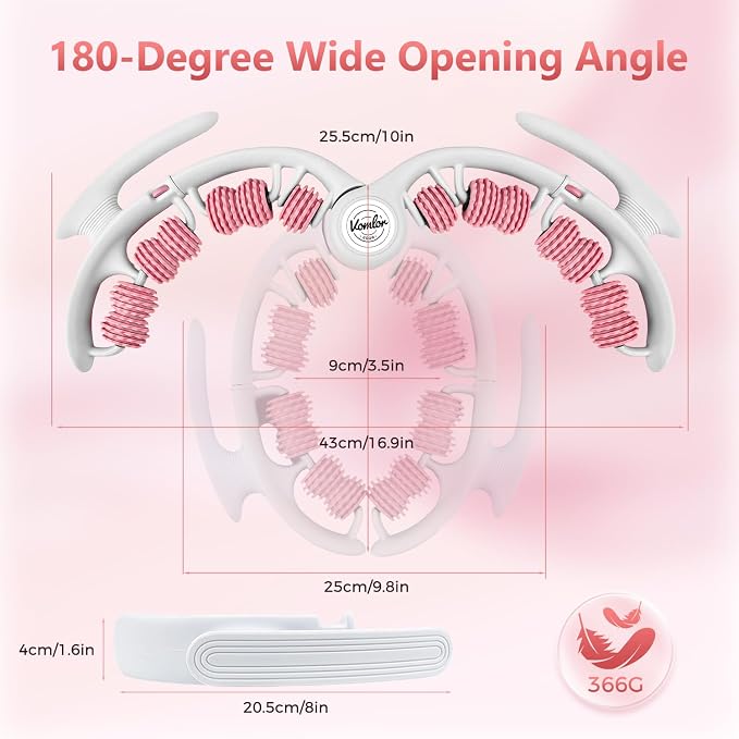 Cellulite Massage Tool - Lymphatic Drainage Tool for Deep Tissue Fascia Massage - Muscle Roller for Legs & Buttocks, Anti-Cellulite Massager for Body Contouring and Skin Smoothing.