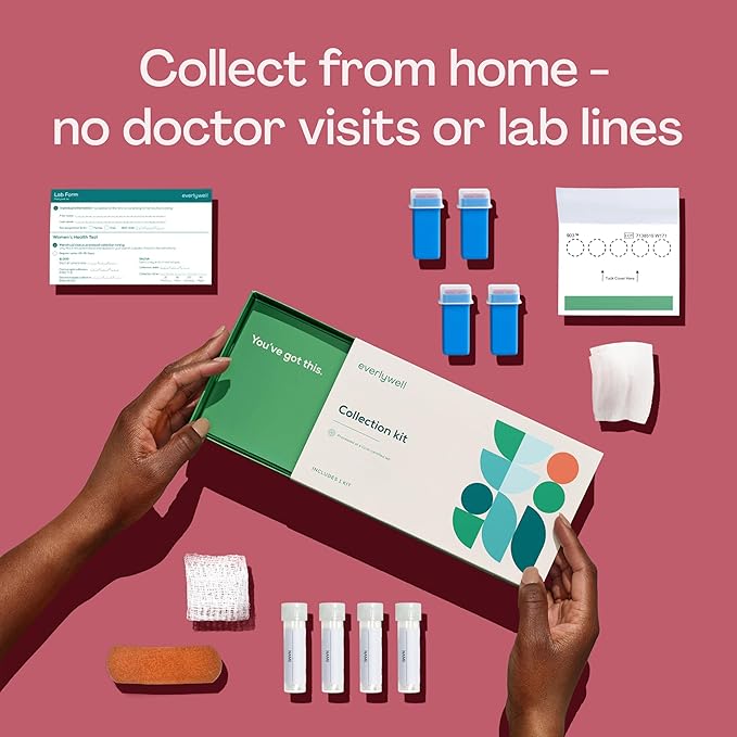 Everlywell at-Home Women's Health Test, Measures Biomarkers for Hormonal Imbalances in Women for Accurate Results from CLIA-Certified Labs Within Days, Ages 18 Plus