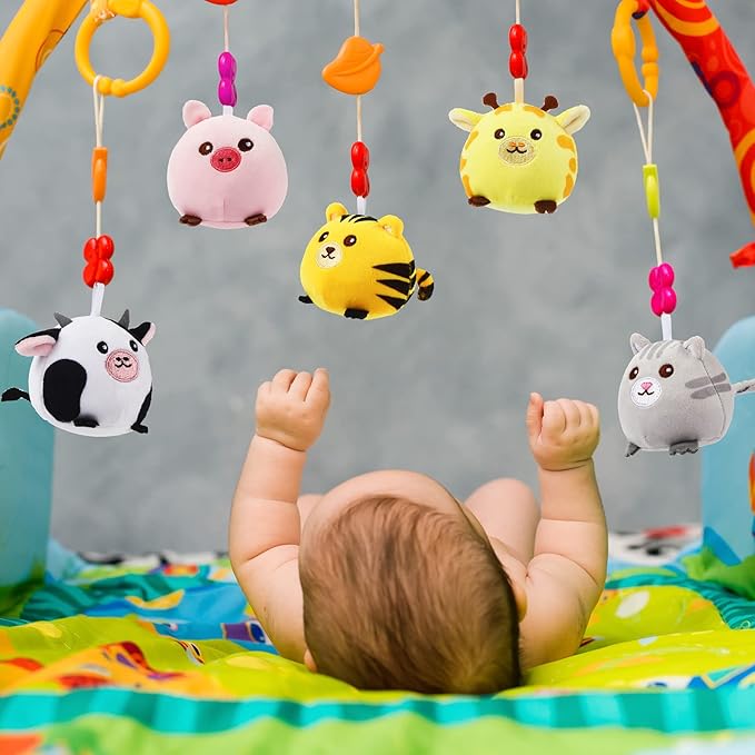 Skylety 9 Pcs Mini Plush Animals Toys Bulk 3.15 Inch Cute Soft Small Stuffed Animal Plush Keychain for Kids Goodie Bag Fillers Birthday Classroom School Prizes Festival Party Favors(Cute Animals)