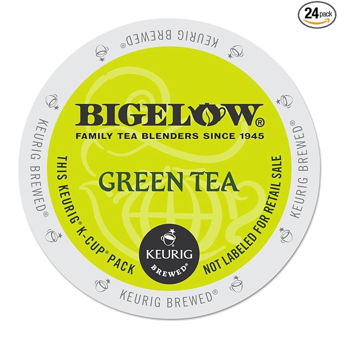 Bigelow Green Tea Keurig Single-Serve K-Cup Pods, (Pack of 24)