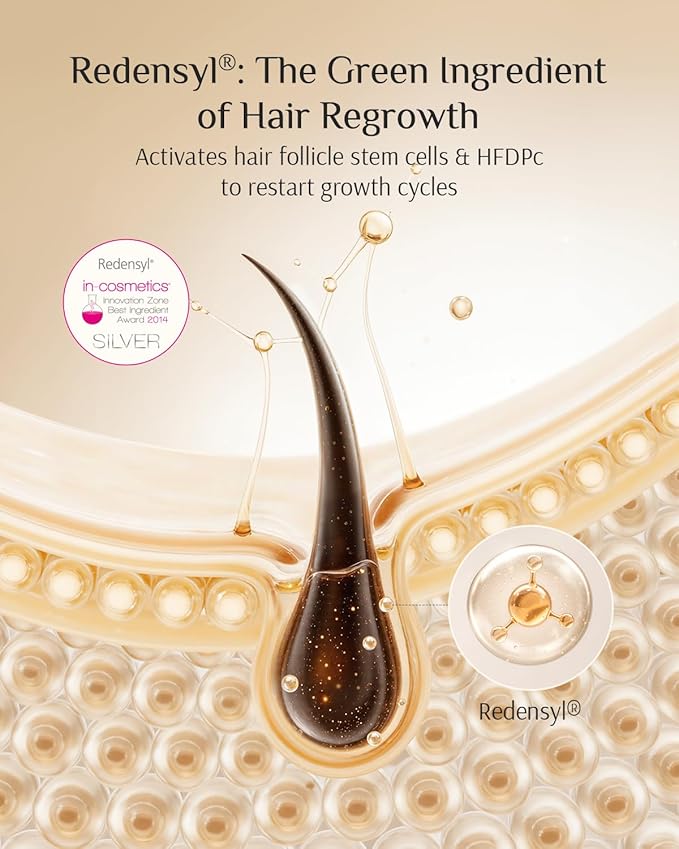 DR ZERO Men's Hair Growth Serum with 3% Redensyl - Japanese Scalp Spray for Thinning Hair, with Nanocapsule Technology, Clinically Tested for Regrowth & Thickening, Non-Greasy Formula, 60ml