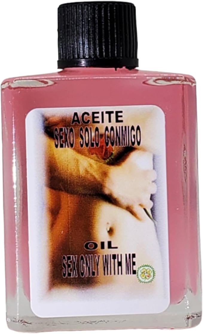 Sex only with me Oil (Sexo Solo Conmingo Aceite) Spiritual Candle Anointing Oil by CASA ESOTERICA MAGICK SPACE-0.5 FL OZ (1 Pack)
