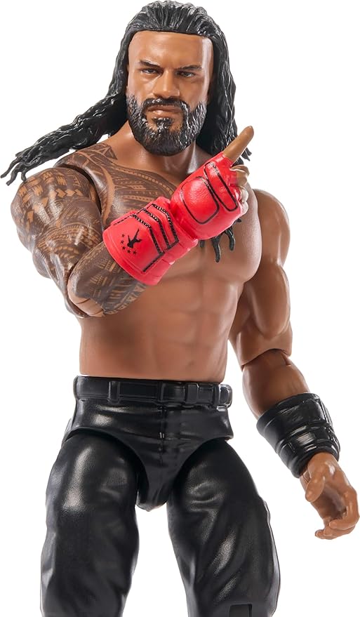 Mattel WWE Roman Reigns Action Figure, Main Event Series #158, 6-inch Collectible Superstar with 14 Articulation Points & Life-Like Look