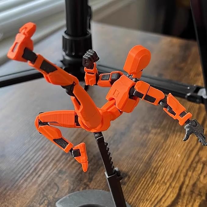 T13 Action Figure Set, 3D Printed Multi-Jointed Movable Robot Dummy Set Lucky 13 Action Figure Articulated, for Collectors Desktop Decorations (3pcs)