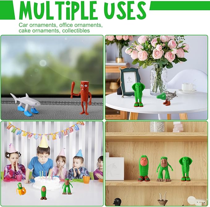 8PCS Italian Brainrot Action Figure,Cute Tralalero Tralala Figures，Tung Tung Tung Sahur, BRR BRR Patapim,Shark Figures Toys, Collectible Animals Figurine Doll Gifts for Fans