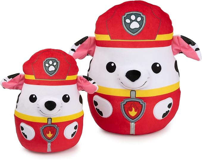 PAW Patrol Marshall Squish Plush, Official Toy from The Hit Cartoon, Squishy Stuffed Animal for Ages 1 and Up, 8”