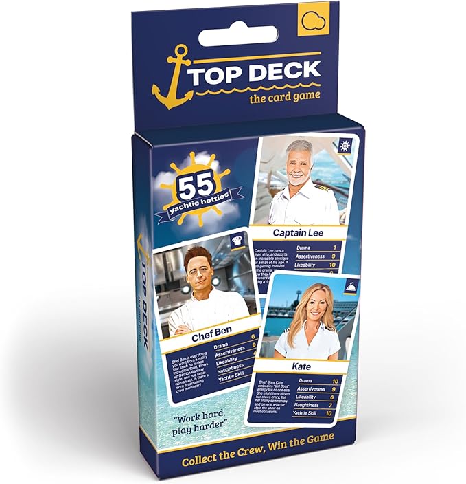 Bubblegum Stuff - Top Deck - Yachtie Hotties Edition - 55 Characters from a Popular Reality TV Series - Great for Games Night and Parties - Fun Gift idea!
