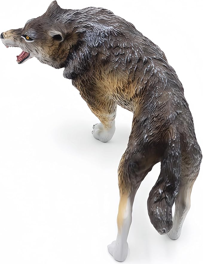 Gemini&Genius Dire Wolf Animals Action Figure Toys for Kids (Wolf)