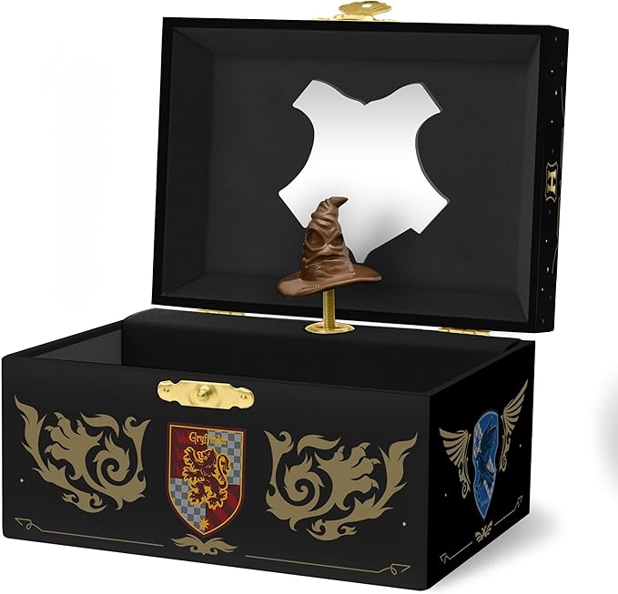 Harry Potter Jewelry Box for Girls - Musical Jewelry Box with Spinning Figurine, Harry Potter Toys for Kids Ages 3-7 - 6 x 4.7 x 3.5 in