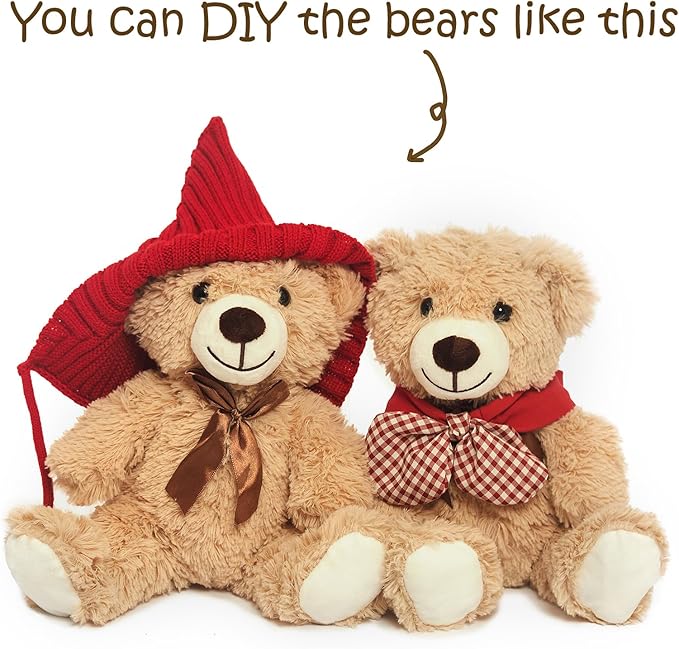 Teddy Bears Bulk 5 Packs Teddy Bear Stuffed Animals Plush Toys Gift for Kid Girlfriend,13.5 Inches Stuffed Bears for Christmas Valentine’s Day Birthday Wedding Party