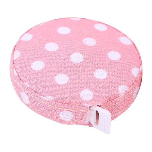 Accurate Body Tape Measure for Fitness Progress Tracking (No. 4 Rose Base with White dots)