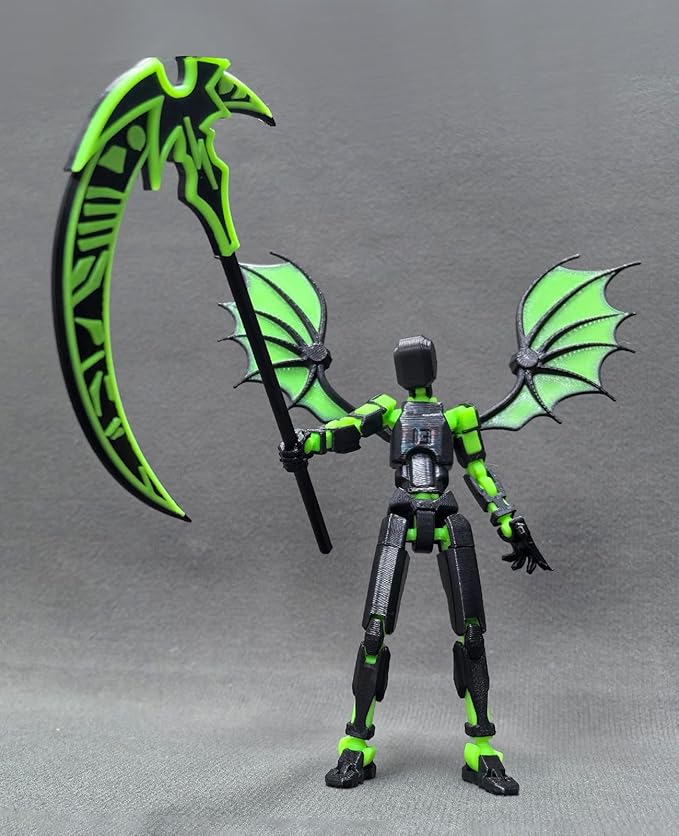 T13 Action Figure Set - Titan 13 Robot, Dummy 13, 3D Printed Lucky 13 for Collectors Desktop Decorations (Assembly Completed)