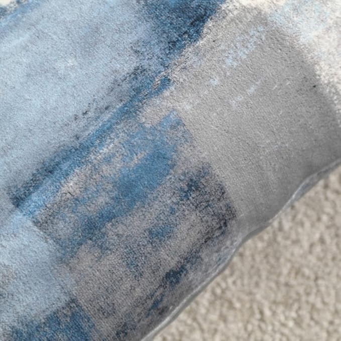 Throw Pillow Covers for Couch, 24x24 Inch, 2 Pack, Grey Blue | Decorative Throw Pillow Covers Cushion Covers for Couch Bedroom Sofa Living Room