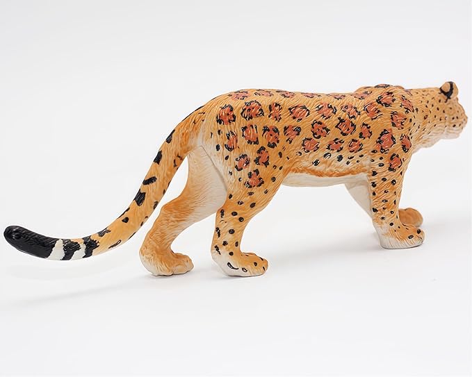 Gemini&Genius Leopard Action Figure Toy, Pard Figurine Wild Animal, Panther Animal Toy for Kids
